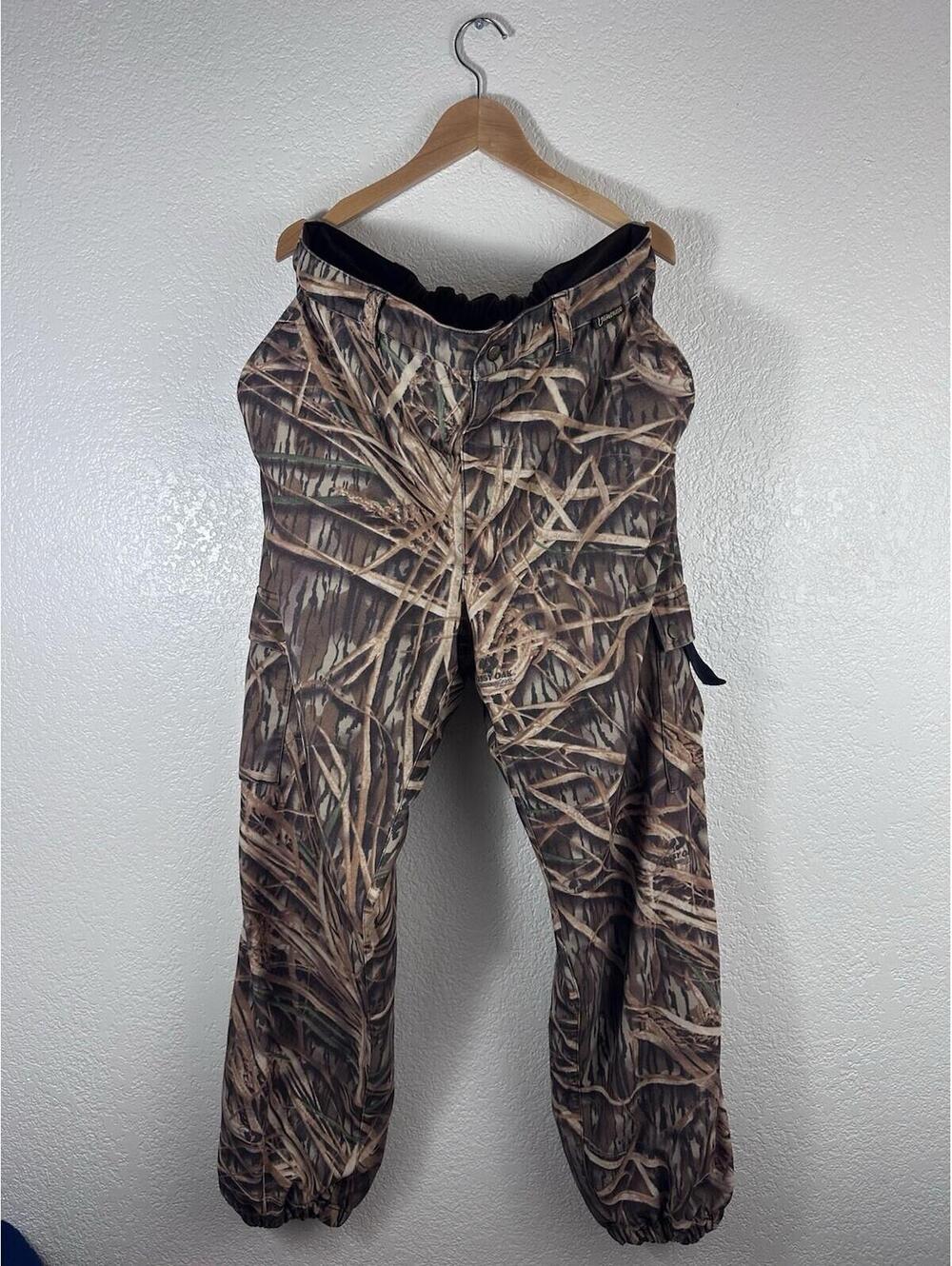 Gamehide Hush Hide Mossy Oak Camo Hunting Pants Men’s Large Cargo Outdoor